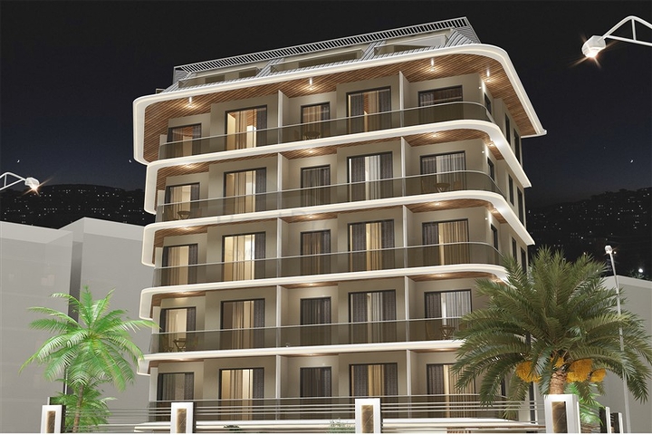 1+1 apartment in the center of Alanya at a distance of 200 meters from the sea