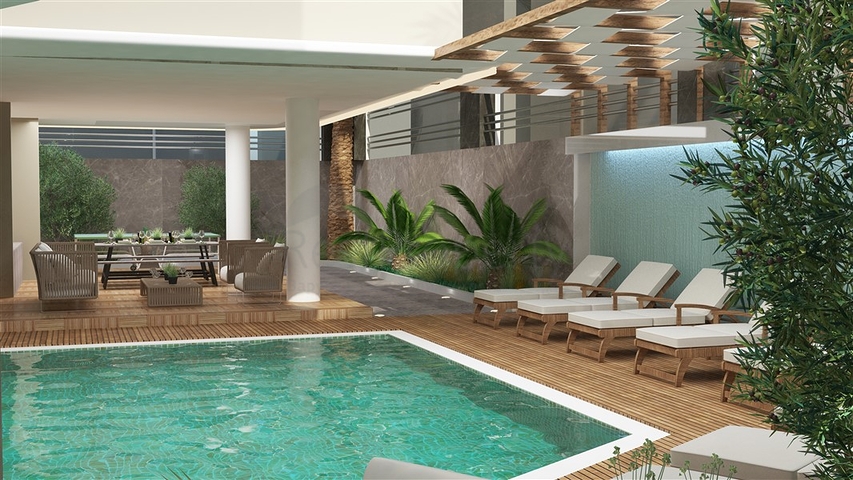 1+1 apartment in the center of Alanya at a distance of 200 meters from the sea