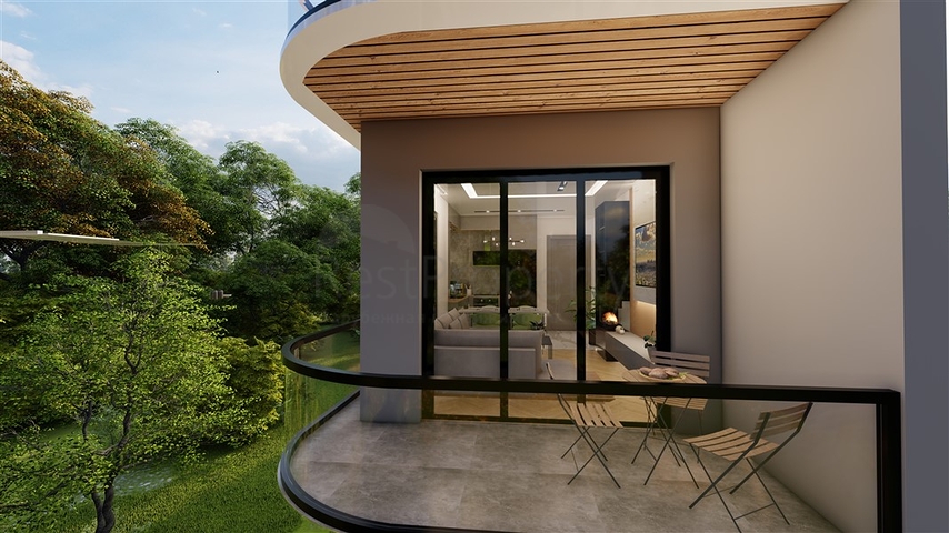 1+1 apartment in the center of Alanya at a distance of 200 meters from the sea