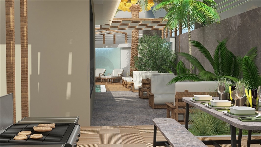 1+1 apartment in the center of Alanya at a distance of 200 meters from the sea