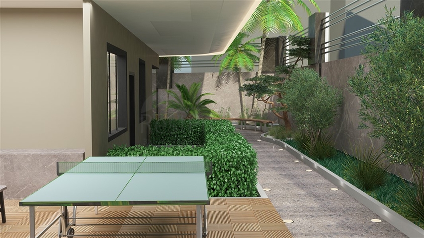 1+1 apartment in the center of Alanya at a distance of 200 meters from the sea