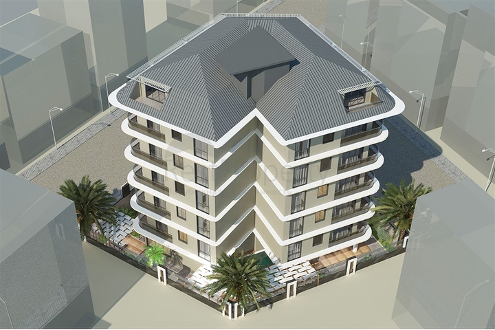 1+1 apartment in the center of Alanya at a distance of 200 meters from the sea