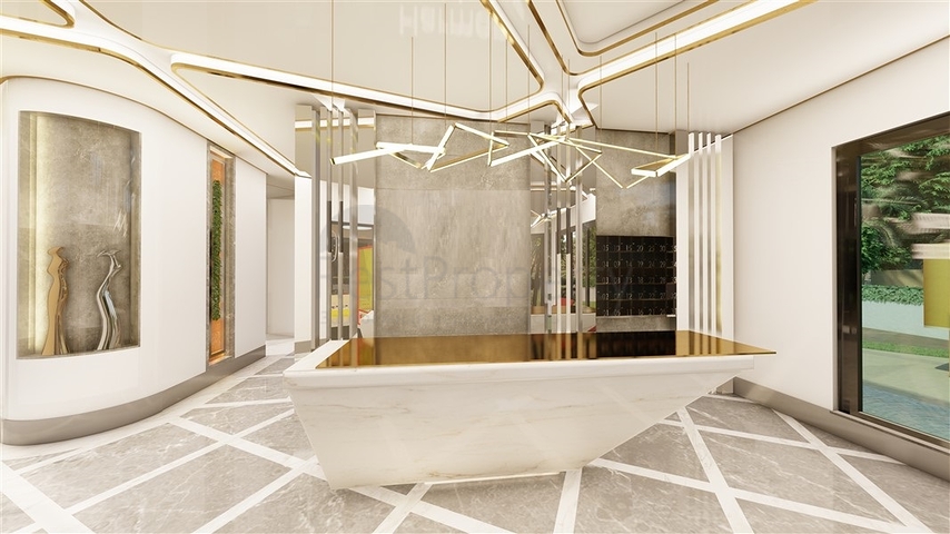 1+1 apartment in the center of Alanya at a distance of 200 meters from the sea