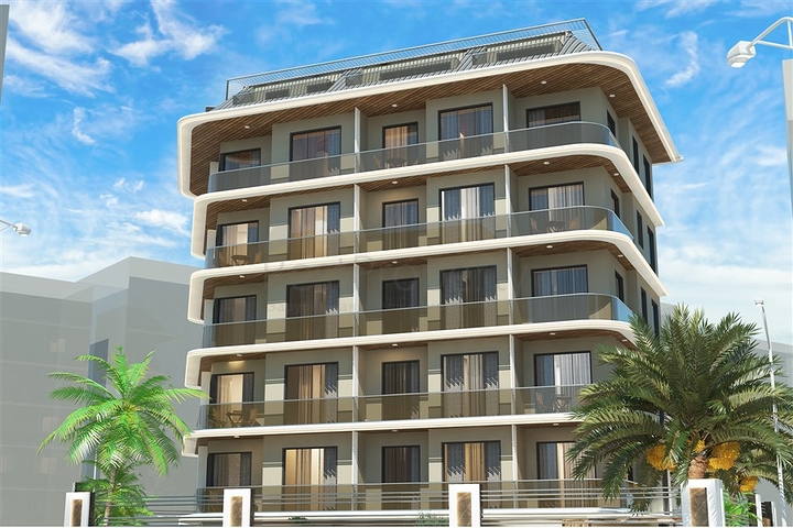 1+1 apartment in the center of Alanya at a distance of 200 meters from the sea