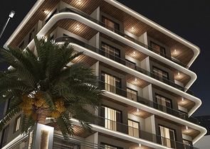 1+1 apartment in the center of Alanya at a distance of 200 meters from the sea