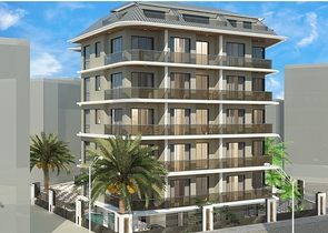 1+1 apartment in the center of Alanya at a distance of 200 meters from the sea