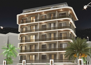 1+1 apartment in the center of Alanya at a distance of 200 meters from the sea