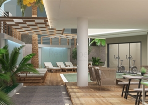 1+1 apartment in the center of Alanya at a distance of 200 meters from the sea