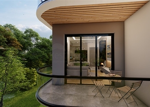 1+1 apartment in the center of Alanya at a distance of 200 meters from the sea