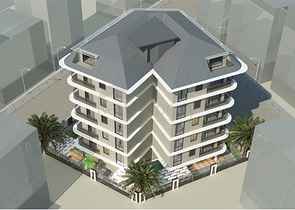 1+1 apartment in the center of Alanya at a distance of 200 meters from the sea