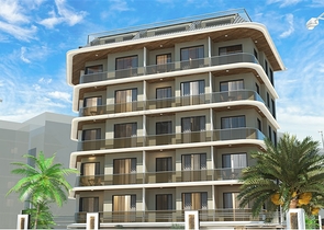 1+1 apartment in the center of Alanya at a distance of 200 meters from the sea