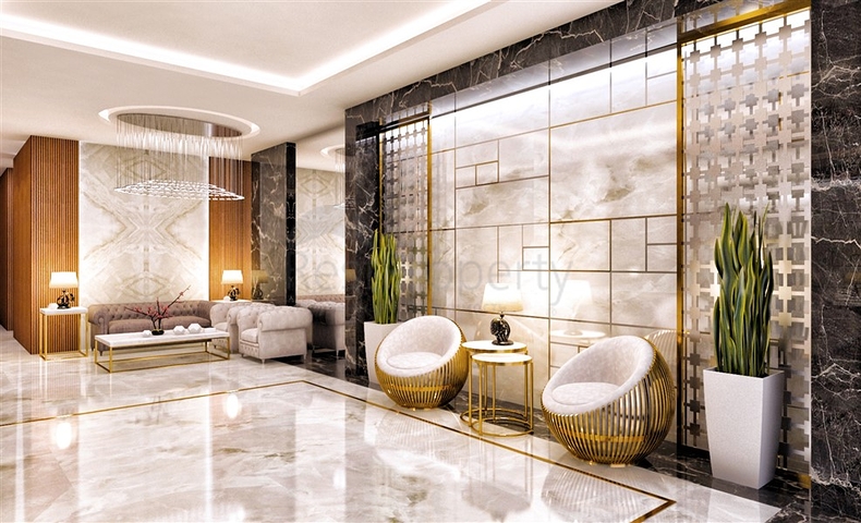 1+1 apartment in a hotel concept complex in Mahmutlar district