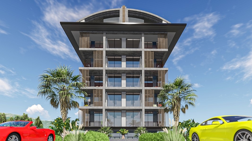 1+1 apartment in a complex on the first line 