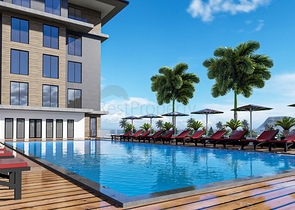 1+1 apartment in a complex on the first line 