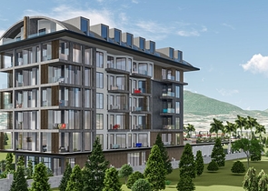 1+1 apartment in a complex on the first line 