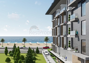 1+1 apartment in a complex on the first line 