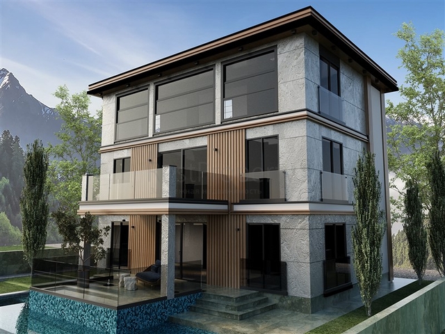 Premium apartment and villa complex in Kargicak district 