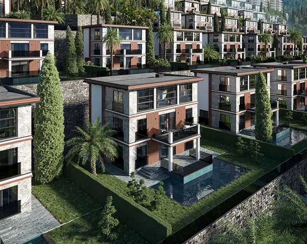 Premium apartment and villa complex in Kargicak district 