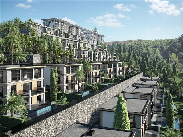 Premium apartment and villa complex in Kargicak district 