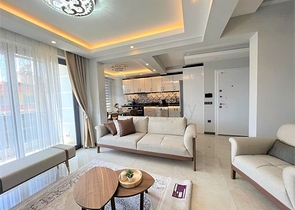 Spacious 4+1 penthouse in the center of Alanya with a view of the fortress