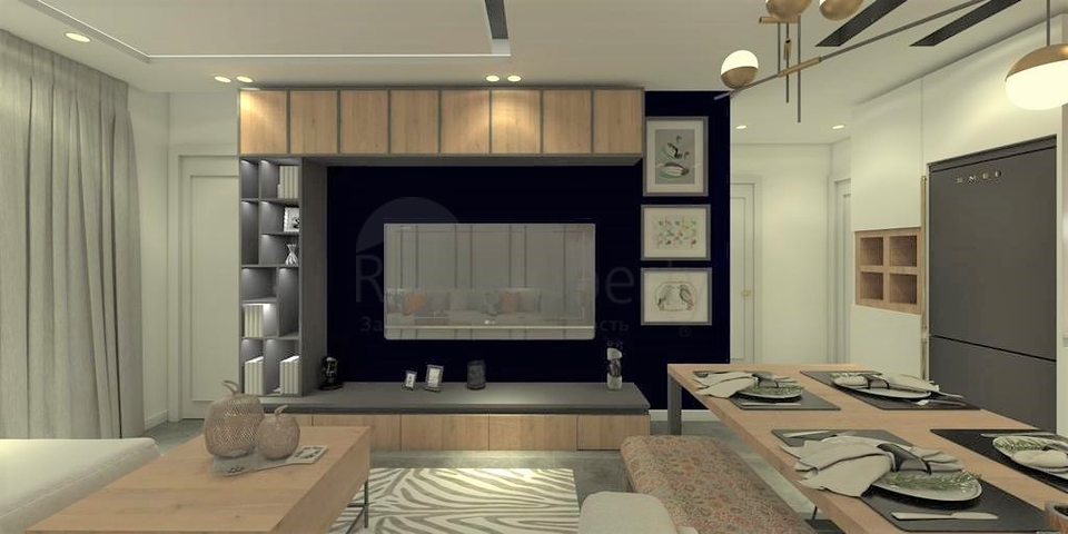 1+1 apartment complex under construction in Mahmutlar district