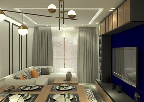 1+1 apartment complex under construction in Mahmutlar district