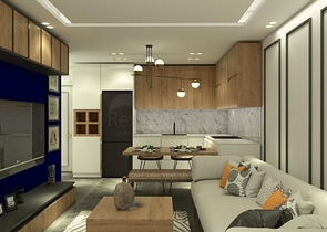 1+1 apartment complex under construction in Mahmutlar district