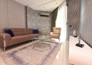 Furnished 1+1 apartment 20 m from the sea in Oba area