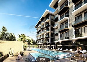 Apartments in a new residential complex in Kestel district