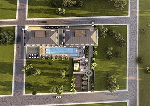 Apartments in a new residential complex in Kestel district