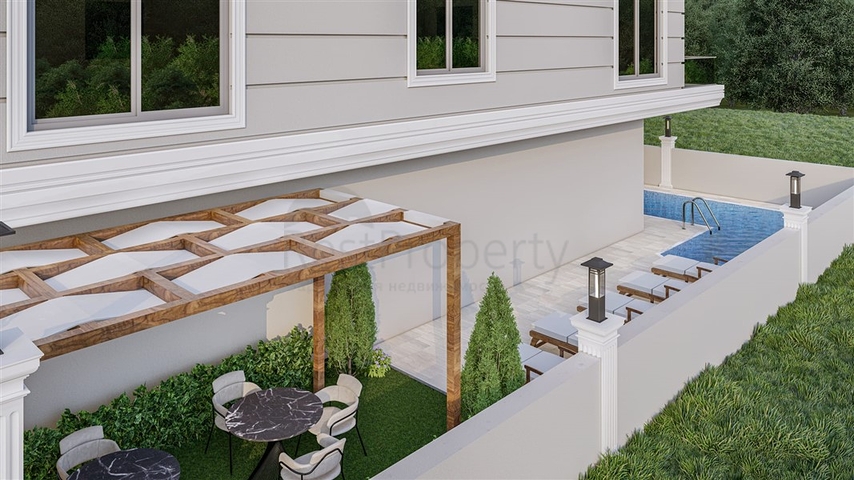 A new project under construction in the Mahmutlar area