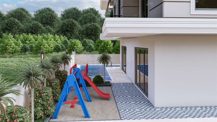 A new project under construction in the Mahmutlar area