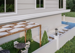 A new project under construction in the Mahmutlar area