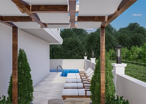 A new project under construction in the Mahmutlar area