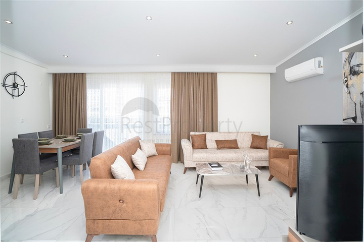 2+1 penthouse in Kestel area, only 350 m from the sea 