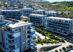 3+1 penthouse with its own rooftop pool in Kargicak district