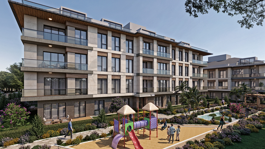 An investment project under construction in Beylikdyuzu district 