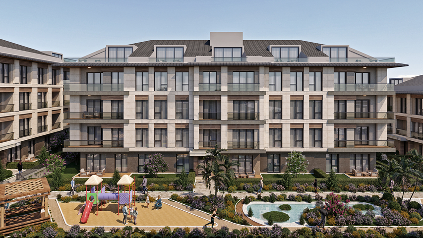 An investment project under construction in Beylikdyuzu district 