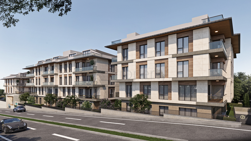 An investment project under construction in Beylikdyuzu district 