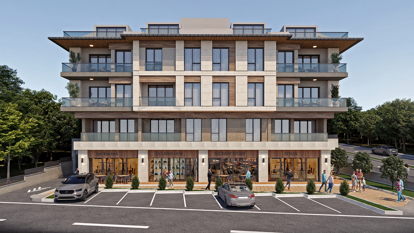 An investment project under construction in Beylikdyuzu district 