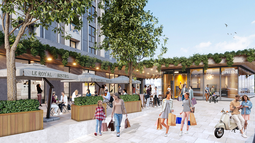 Modern residential complex under construction in the new Kadikoy business district