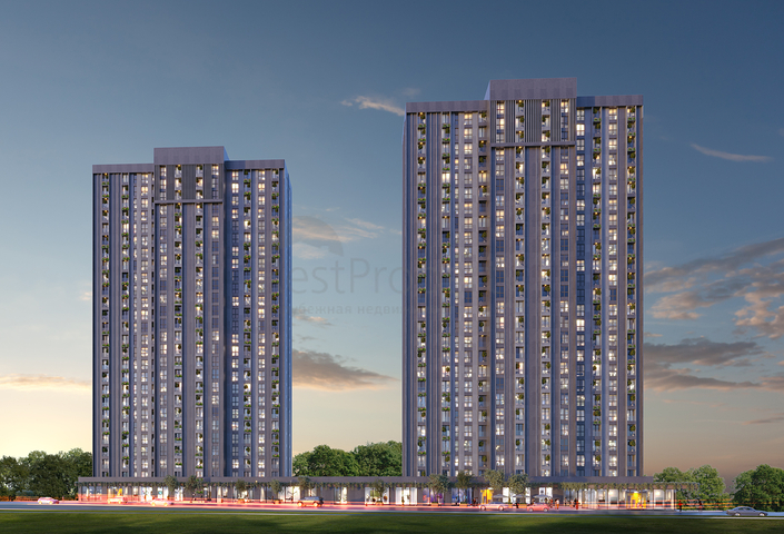 Modern residential complex under construction in the new Kadikoy business district