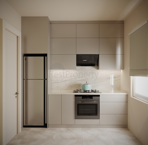 Modern residential complex under construction in the new Kadikoy business district