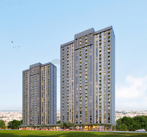 Modern residential complex under construction in the new Kadikoy business district