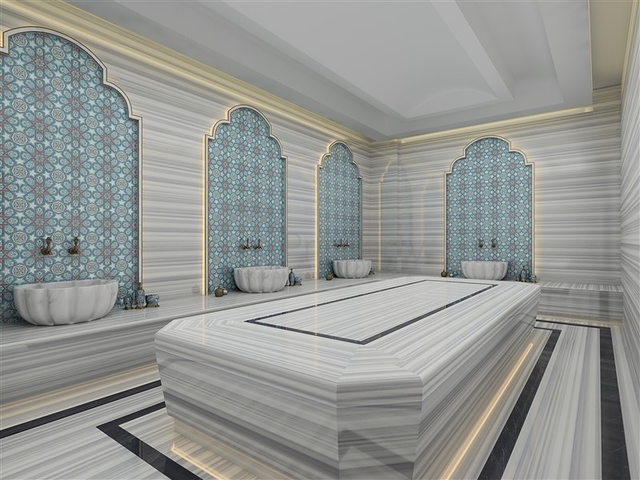 A new project under construction in the Mahmutlar area