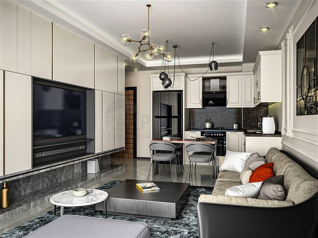 A new project under construction in the Mahmutlar area