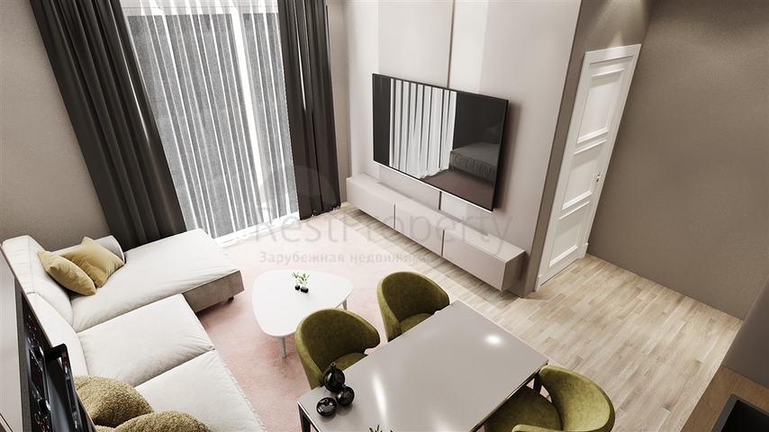 2+1 apartment in a complex under construction in Okurjalar district