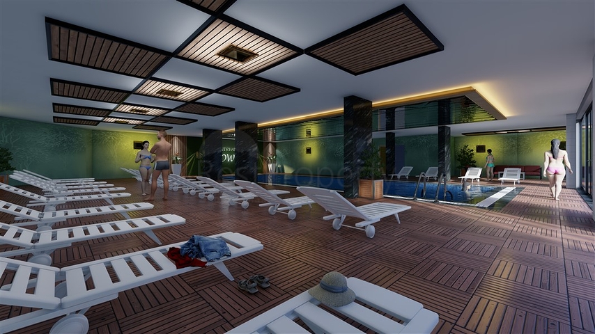 2+1 apartment in a complex under construction in Okurjalar district