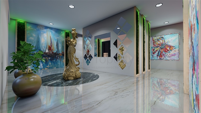 2+1 apartment in a complex under construction in Okurjalar district