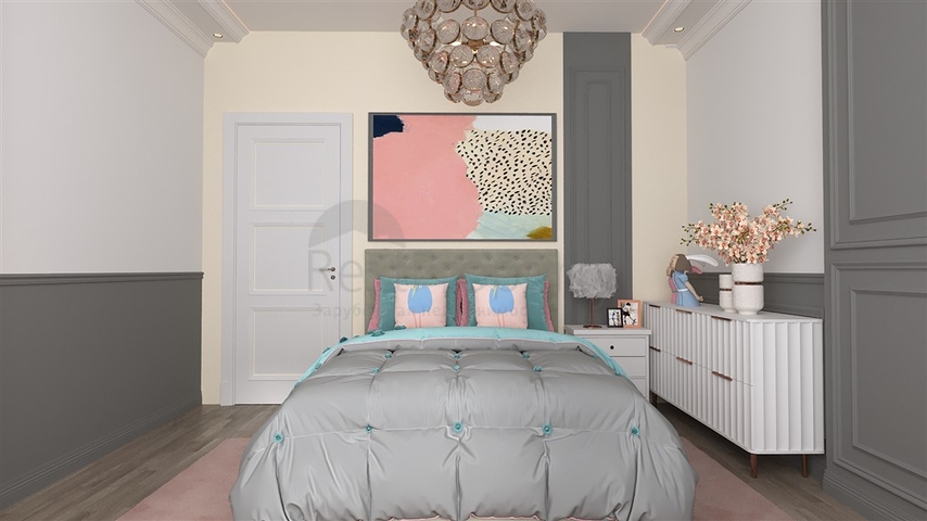 2+1 apartment in a complex under construction in Okurjalar district